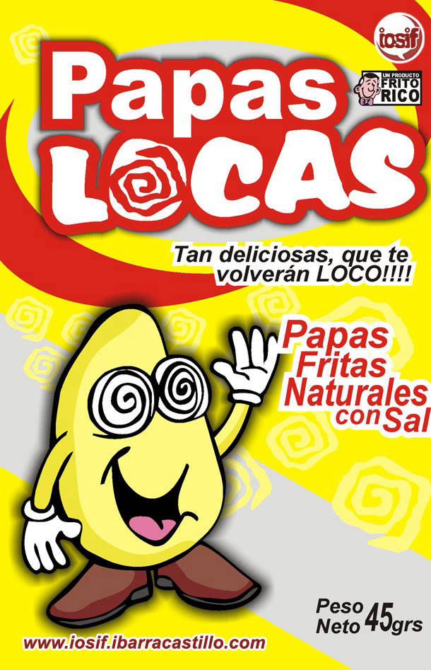 Papas Locas Snack - Diseño iosif ibarra